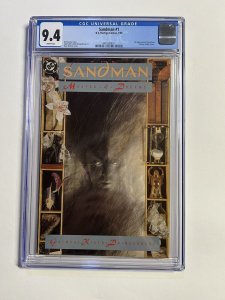 Sandman 1 Cgc 9.4 Dc Vertigo 1989 1st Orpheus