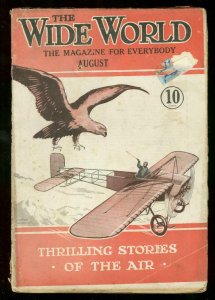 THE WIDE WORLD PULP AUG 1918  WW I AIR STORIES DALTON G/VG