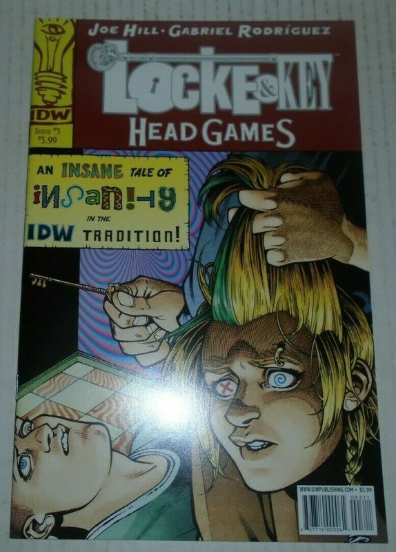 Lock & Key Head Games # 3 First Printing Joe Hill IDW