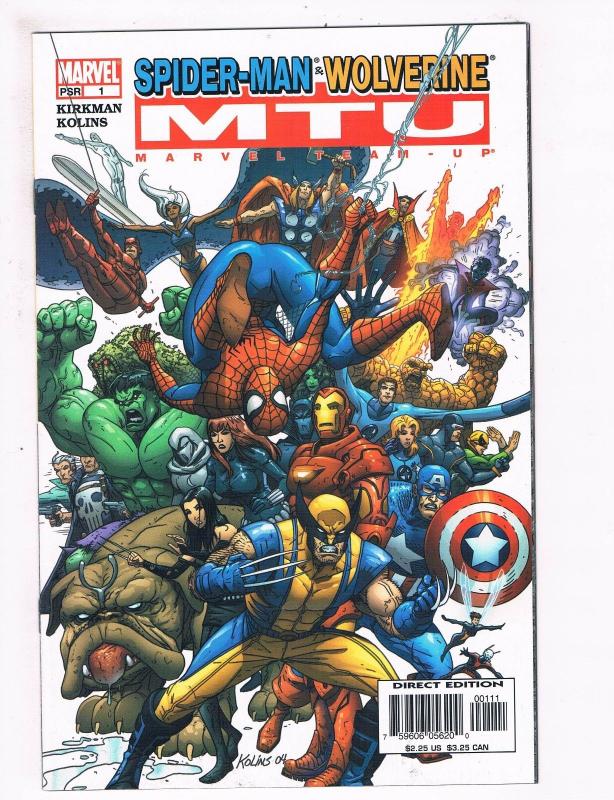 Spider-Man Wolverine MTU Marvel Team Up # 1 NM Comic Book Kirkman Rolins Art S71