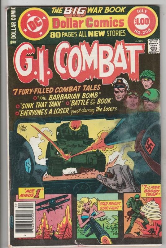 G.I. Combat #208 (Jul-78) FN Mid-Grade The Haunted Tank