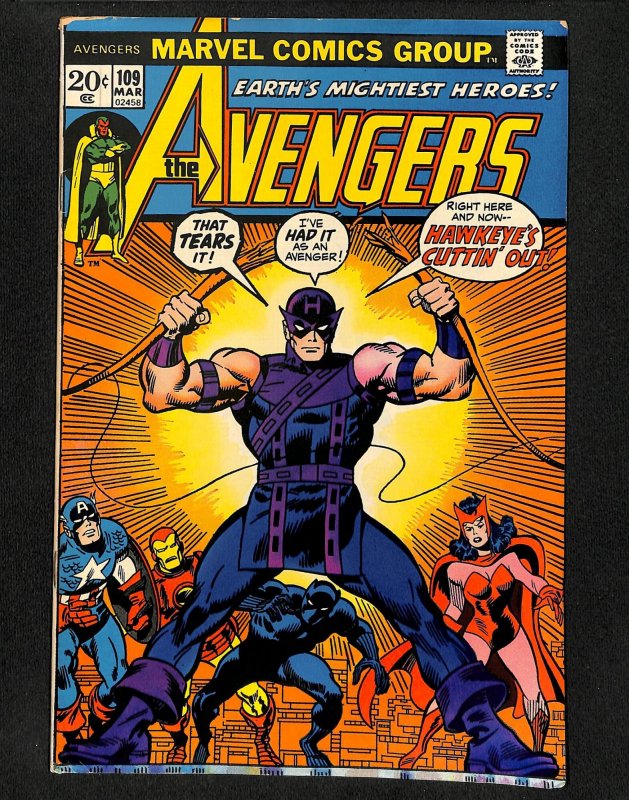 Avengers #109 Hawkeye!
