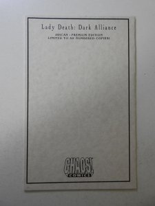 Lady Death: Dark Alliance Ashcan Premium Edition FN+ Condition! Signed W/ COA!