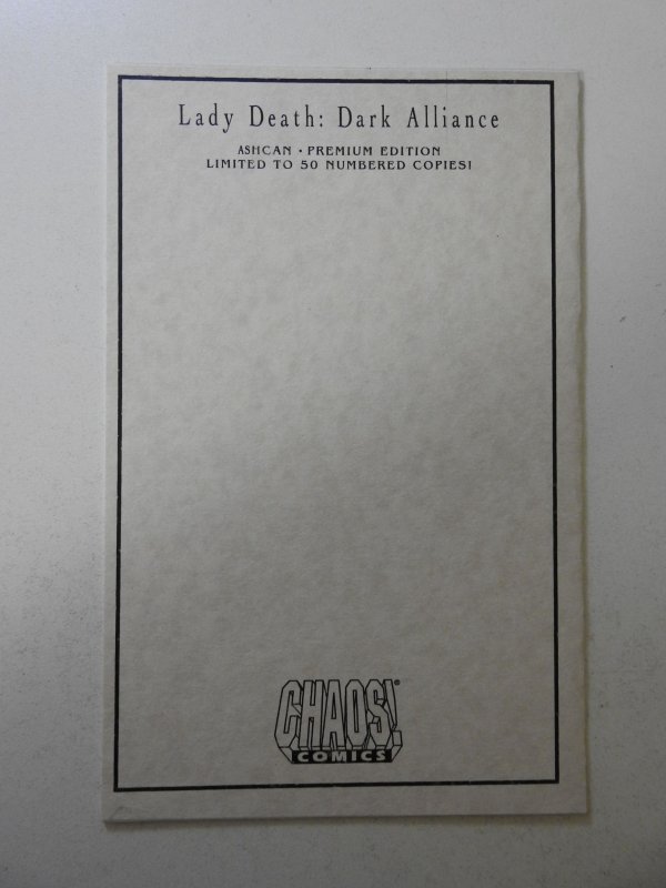 Lady Death: Dark Alliance Ashcan Premium Edition FN+ Condition! Signed W/ COA!