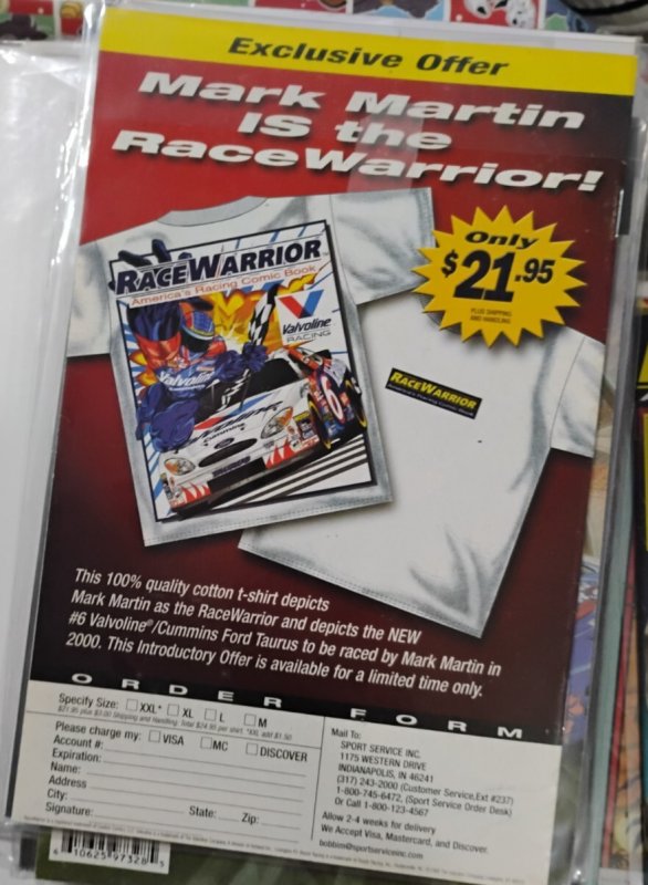 RACE WARRIOR #5 AMERICAS RACING COMIC BOOK  2000 SPECIAL FEATURE TOP GUNS