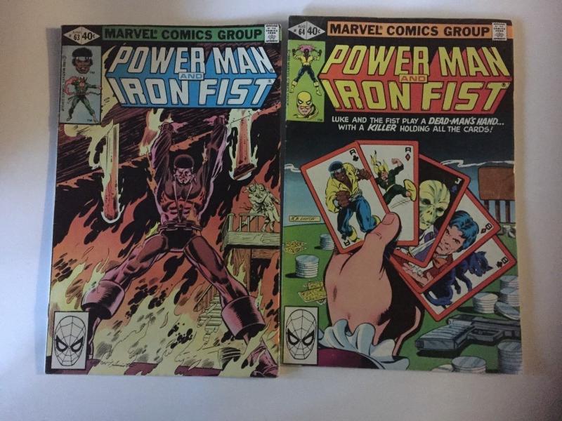 POWER MAN AND IRON FIST [LOT OF 8] V1 #'s 63,64,94,96,99,100,108,111. 1980