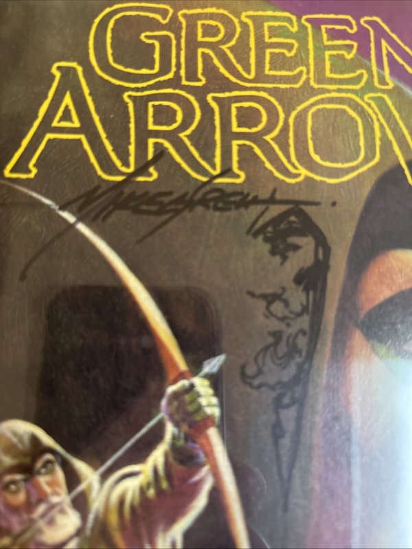 Green Arrow (1988) # 1 (CGC 9.8 SS) Signed Sketch Mike Grell  * DC Comics