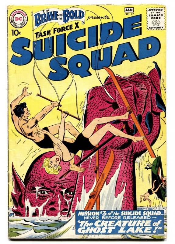 The Brave And The Bold #27 1959-SUICIDE SQUAD- Ghost Lake FN-