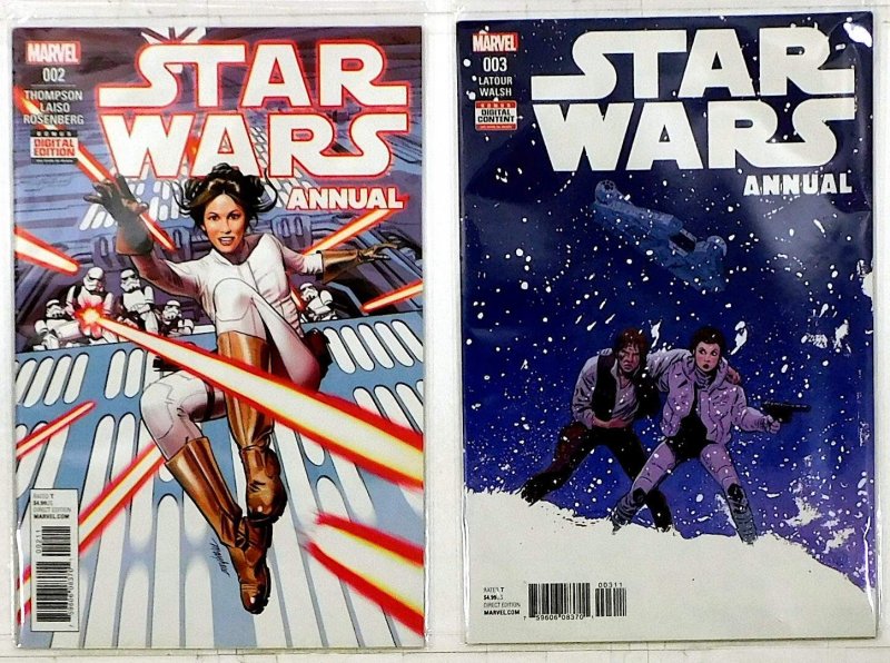 Star Wars Annual Lot of 2 #2, 3 (2017) Marvel Comics 1st Print Comic Books