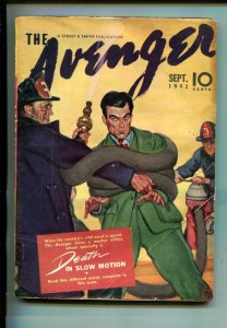 PULP:  AVENGER 09/1941-STREET & SMITH-DEATH IN SLOW MOTION-PULP-vg/fn