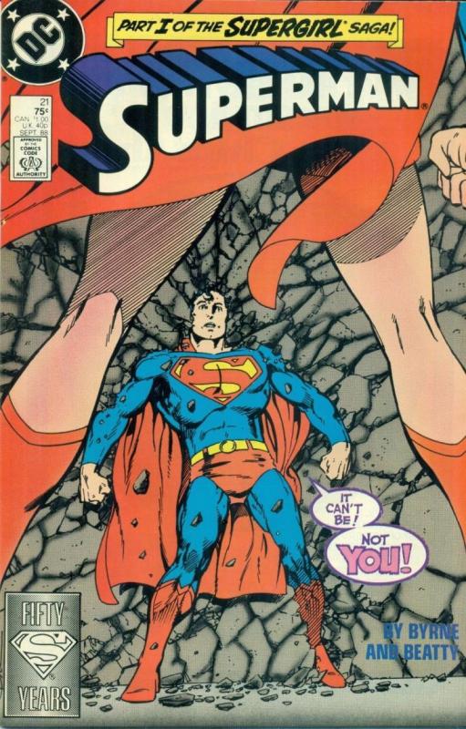 SUPERMAN #21, VF/NM, John Byrne, Beatty, SuperGirl, 1987 1988, more in store