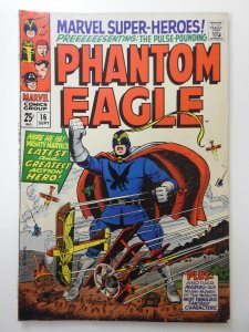 Marvel Super-Heroes #16  (1968) Starring The Phantom Eagle! Solid VG+ Condition!