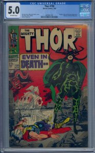 THOR #150 CGC 5.0 WRECKER HELA DESTROYER INHUMANS JACK KIRBY 