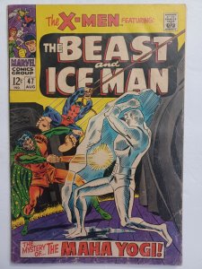 X-Men #47 - Beast - Ice-man - 1968 - VG