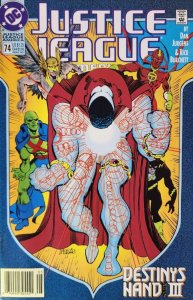 Justice League America #74 (Newsstand) FN ; DC | Dan Jurgens