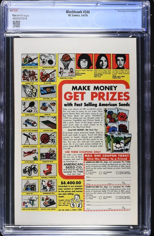 Blackhawk #246 (5-6/76) Graded CGC 9.6