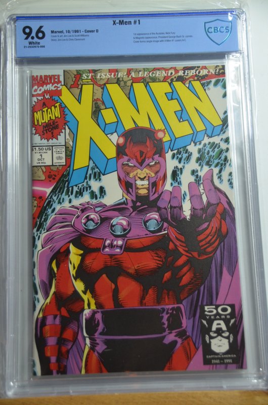 X-Men #1, covers A 9.8, B 9.8, C 9.6, D 9.6, E 9.8,   5 Books Total.  White P...