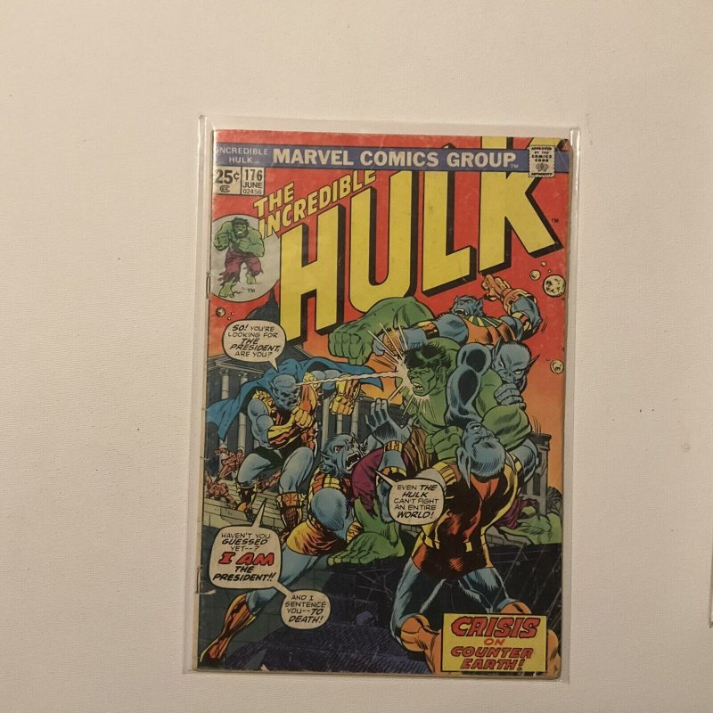 Incredible Hulk 176 Very Good Vg 4.0 Marvel 1974