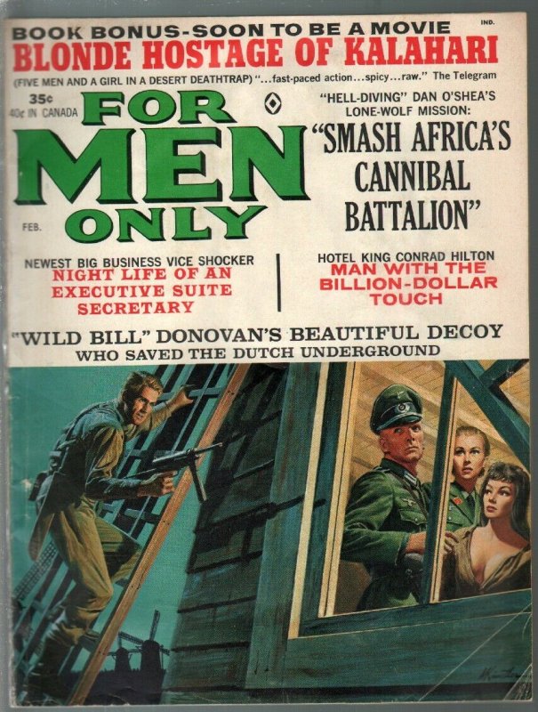 For Men Only 2/1965-Atlas-Nazi horror-Mort Kunstler-Bruce Minney-Earl Norem-VG