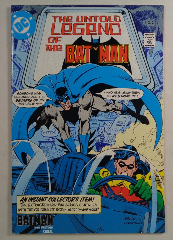 Untold Legends of Batman #1 2 3 Joker Batman Cereal DC 1980