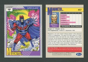 1991 Marvel Comics II  Card  #57 ( Magneto )  MINT