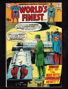 World's Finest #189 Superman's Heart Superman & Batman / 1969 (5.0) WH