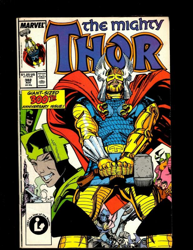 6 The Mighty Thor Marvel Comic #329 382 383 457, Annual #11, Annual #14 J344