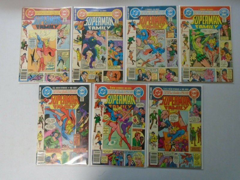 Superman Family lot 21 different from #201-222 last issue avg 7.0 FN VF (1980-82