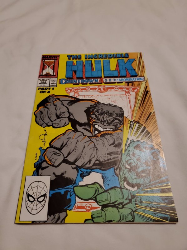 Incredible Hulk 364 Near Mint- Cover by Walt Simonson