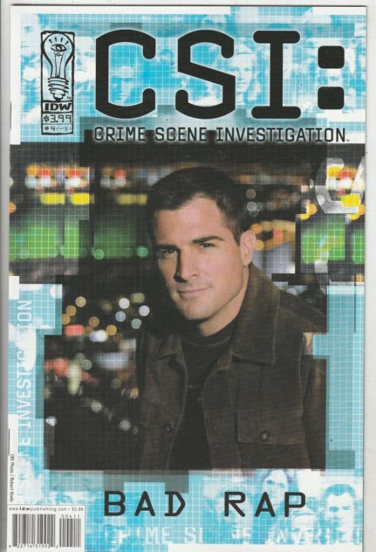 CSI: Crime Scene Investigation Bad Rap #4 (Nov-03) NM+ Super-High-Grade CSI Team