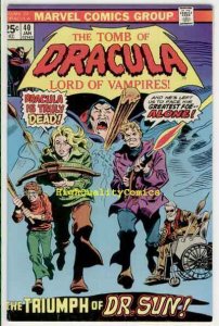 TOMB of DRACULA #40, Vampire, Undead,Wolfman, 1972, FN+