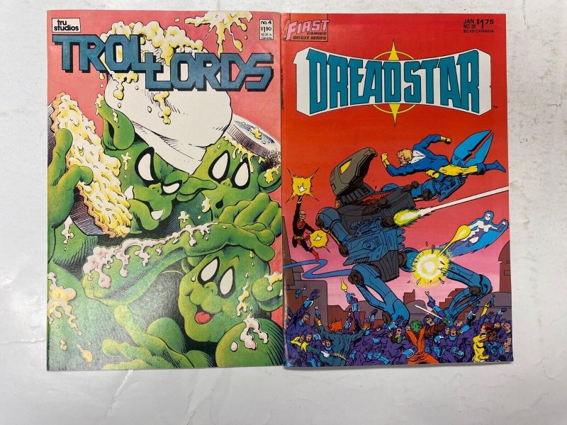 5 ECLIPSE comic books Laser Eraser Pressbutton Nexus TrollLords 51 KM38