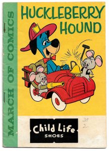 Huckleberry Hound in March of Comics #199 * 1960 * Premium from Child Life Shoes