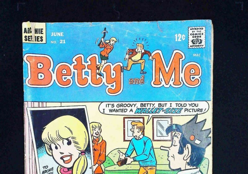 Betty And Me #21  Archie Comics 1969 Vg 