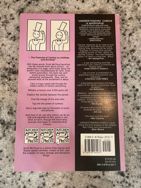 Understanding Comics The Invisible Art Scott McCloud Kitchen Sink Press TPB J985 