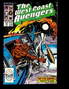 11 West Coast Avengers Marvel Comics # 25 26 27 28 29 30 31 32 33 34 35 GK6