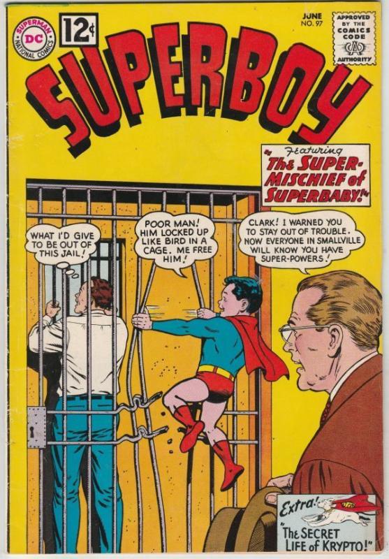 Superboy #97 strict VF+ 8.5 High-Grade   Appearance - Superbaby