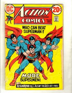 Lot Of 6 Action Comics Feat. Superman # 417 418 421 423 427 440 Batman Flash GK5