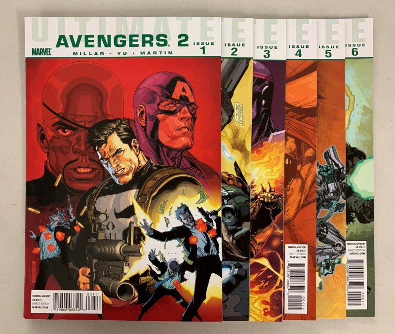 Ultimate Avengers 2 (Marvel 2010) #1-6 Set Mark Millar 1 2 3 4 5 6 (9.0+) 