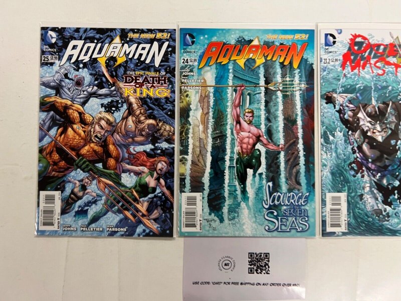 3 Aquaman DC Comic Books # 23.2 24 25 Batman Superman Wonder Woman Flash 10 RC22