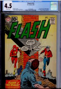FLASH #123 - CGC Grade 4.5 - First Golden Age Flash in Silver Age! First Earth-2