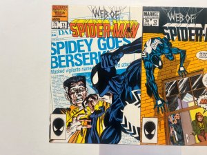 2 Web Of Spiderman Marvel Comic Books # 12 13 Avengers Defenders Thor 71 SM10