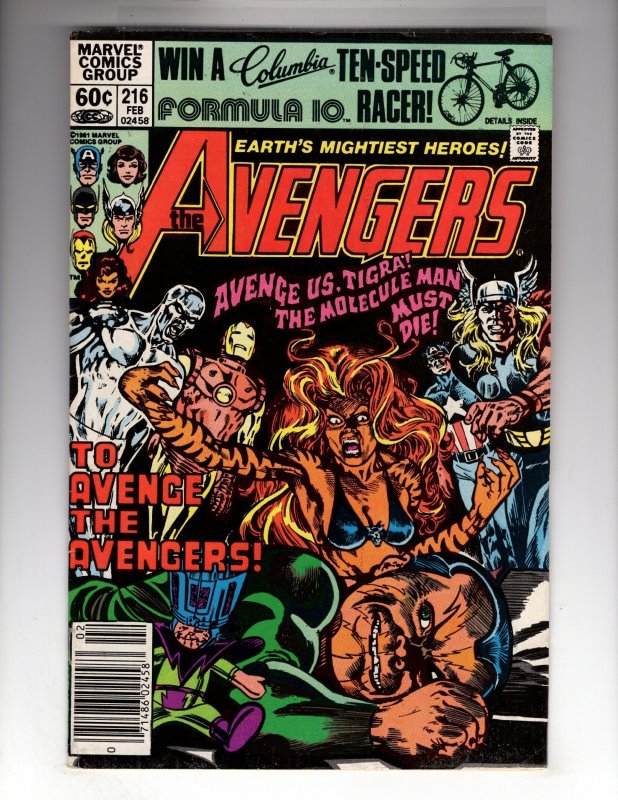 The Avengers #216 Newsstand Edition (1982)     / ID#713