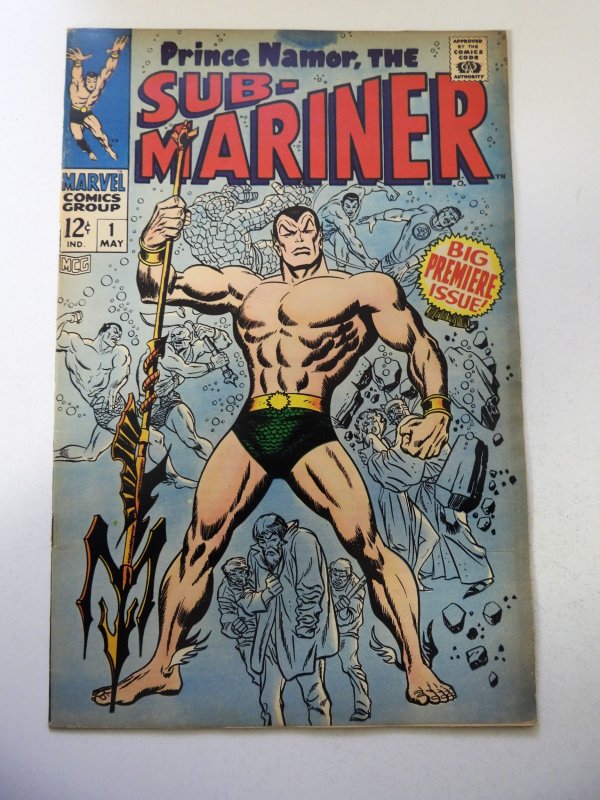 Sub-Mariner #1 (1968) VG/FN Condition ink stain