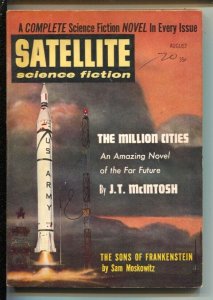 Satellite Science Fiction 8/1958-Sons Of Frankenstein-Sam Moskowitz-pulp-sci-...