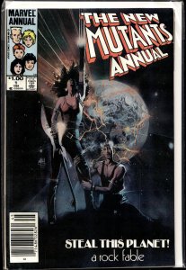 The New Mutants Annual #1 Newsstand Edition (1984) New Mutants [Key Issue]