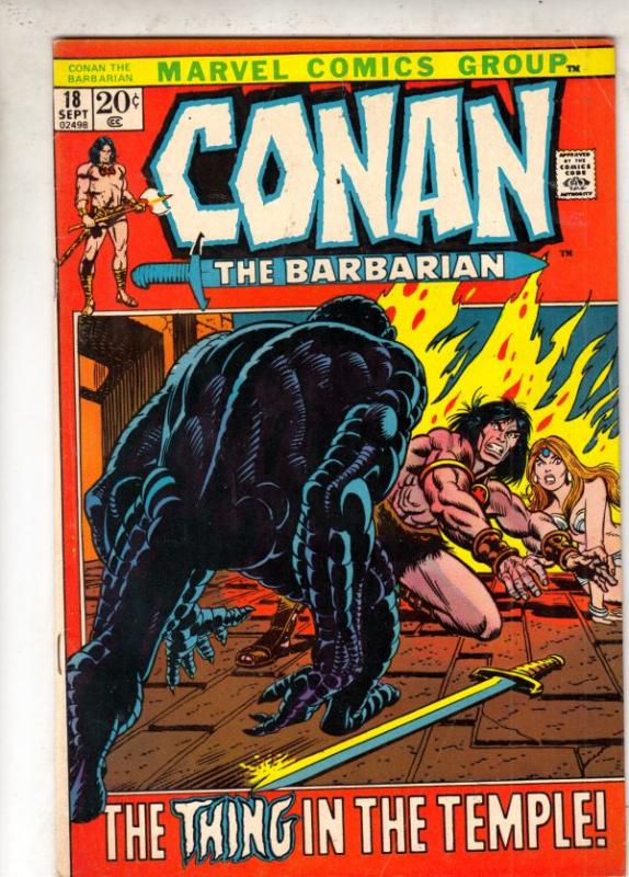 Conan the Barbarian #18 (Sep-72) VF High-Grade Conan the Barbarian