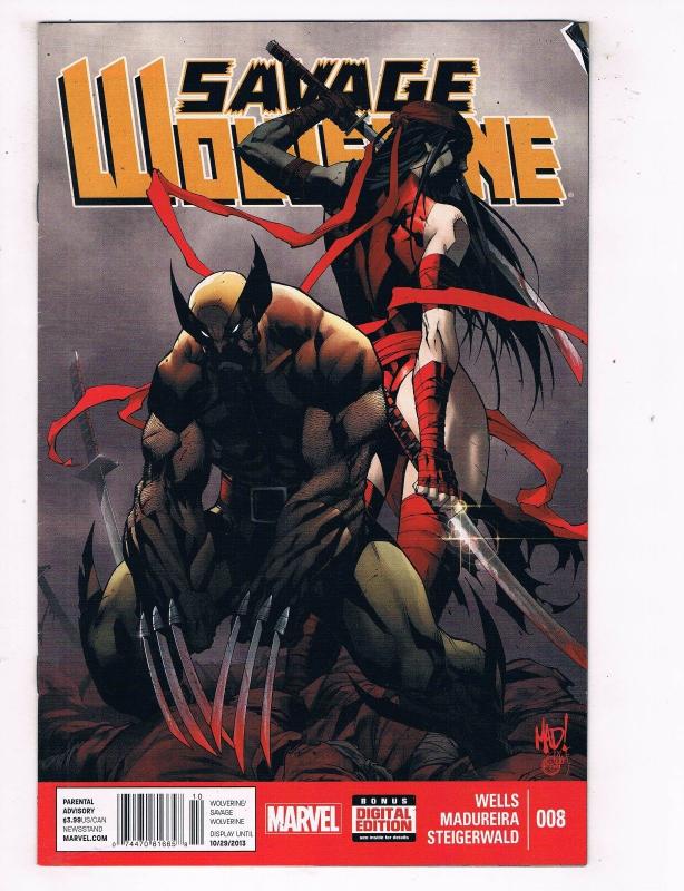 Savage Wolverine #8 FN/VF Marvel Comics Comic Book Wells X-Men Oct 2013 DE45