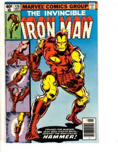 Lot Of 7 Iron Man Marvel Comic Books # 124 126 129 130 131 132 133 Avengers CR41