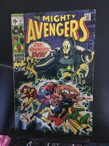 The Avengers #67 (1969) Ultron cover story key! Barry Smith art! VG+ Wow!